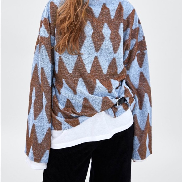 Oversized Zara Blue Sweater